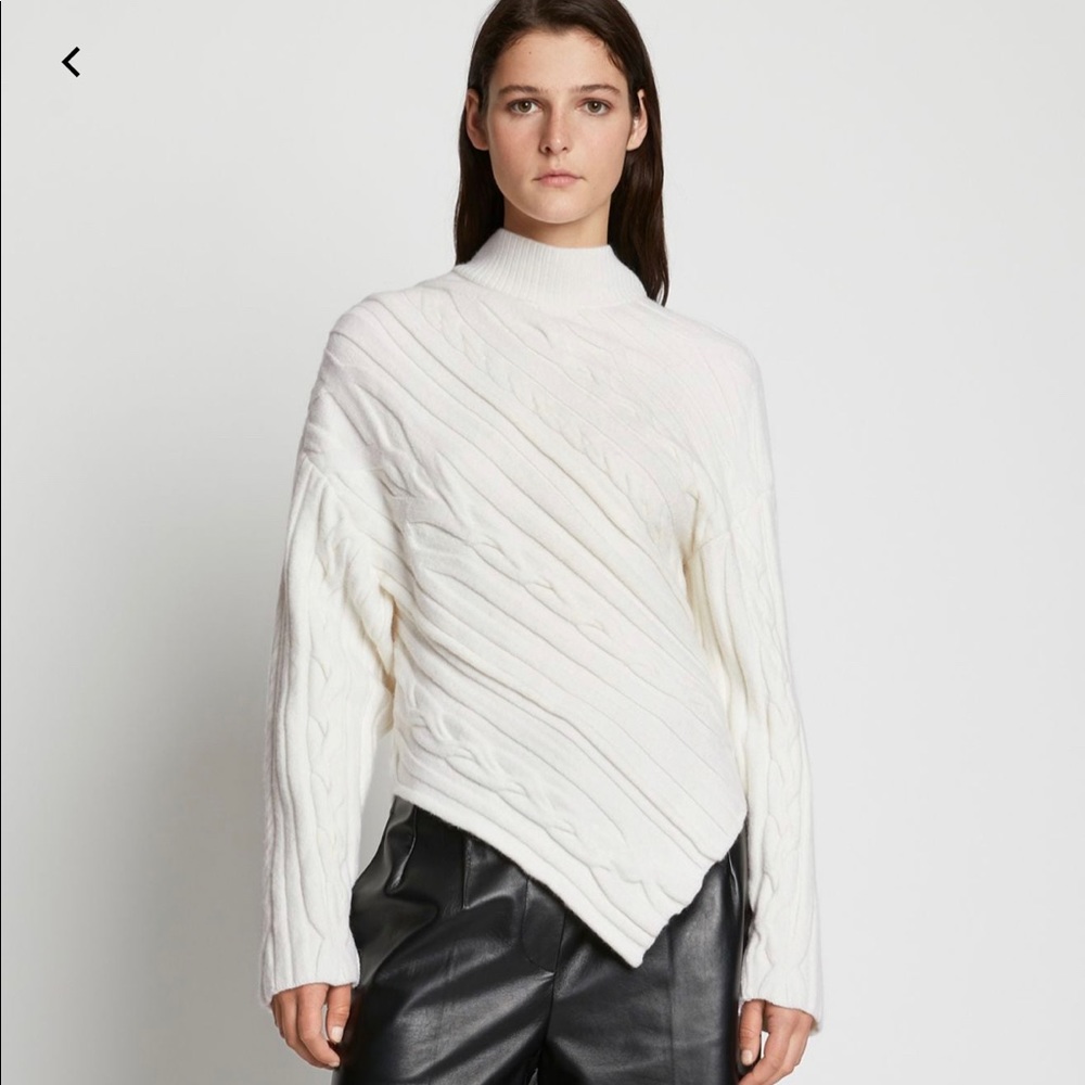 Proenza Shouler Bias Cable Sweater